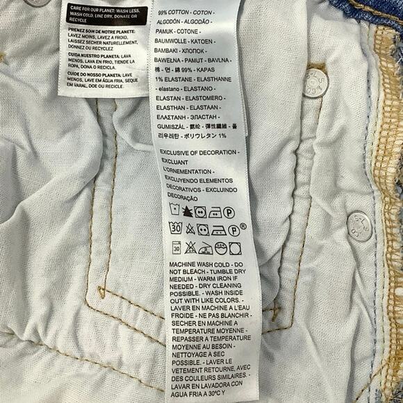 Levis 501 Womens 27x28 Light Wash Denim Skinny High Rise Jeans Stretch OS24-19 - Picture 9 of 12